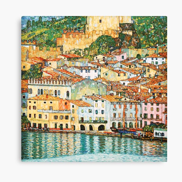 Aperçu de l'œuvre Gustav Klimt "Malcesine sur le lac de Garde" créée et vendue par Alexandra Dahl.