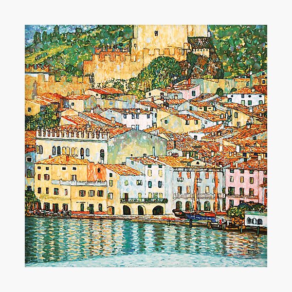 Item preview, Gustav Klimt "Malcesine on Lake Garda" designed and sold by Alexandra Dahl.