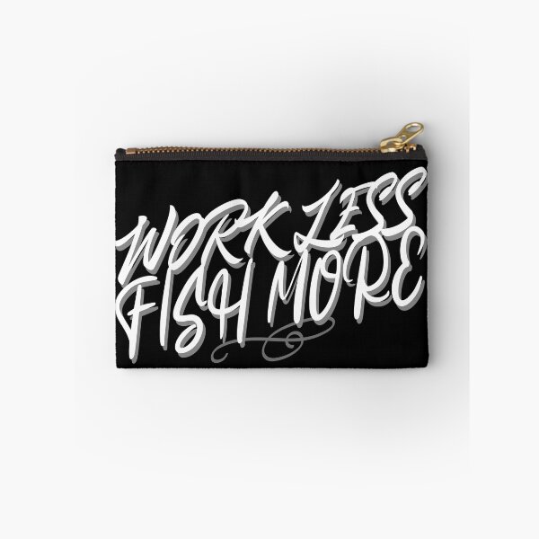 Item preview, Work Less, Fish More  designed and sold by LadySaltwater.