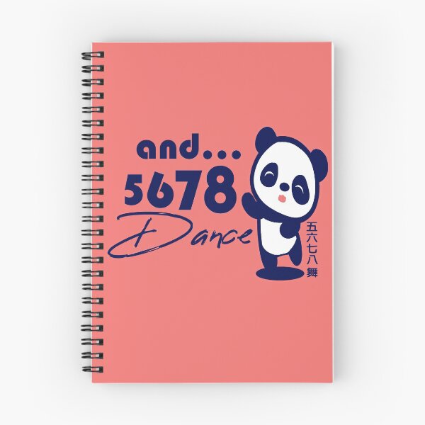 Item preview, 5678 and Dance Chinese characters 五六七八舞 panda navy  designed and sold by Kudos5678.