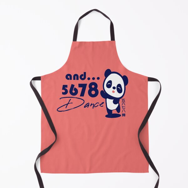 Item preview, 5678 and Dance Chinese characters 五六七八舞 panda navy designed and sold by Kudos5678.