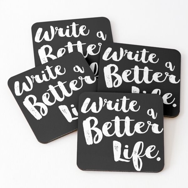 Item preview, Write a Better Life - White designed and sold by scriptblast.