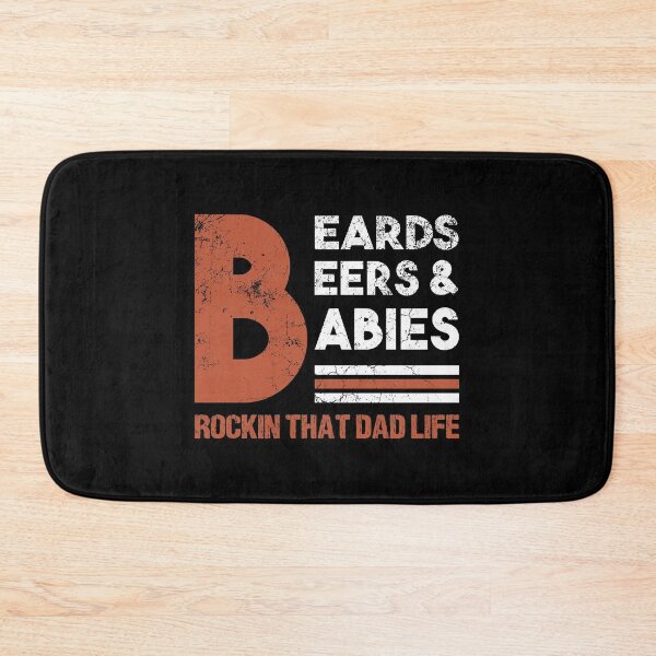 Item preview, Beards Beers & Babies Rockin That Dad Life Happy Father's Day Celebration Facial Hair Mustache Alcohol Pub Craft Daddy Grandpa designed and sold by shirti.