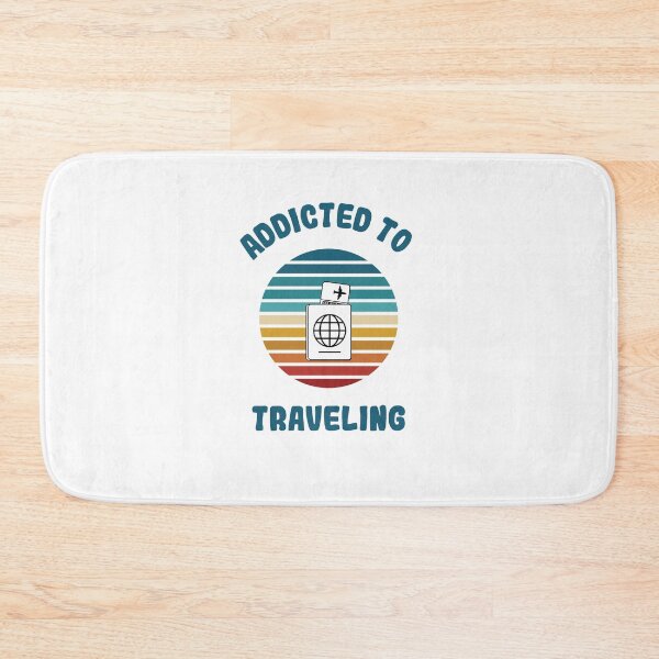 Item preview, Funny Gifts for Travelers - Addicted To Traveling designed and sold by WUOdesigns.