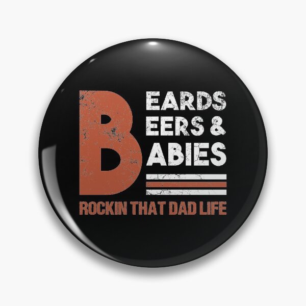 Item preview, Beards Beers & Babies Rockin That Dad Life Happy Father's Day Celebration Facial Hair Mustache Alcohol Pub Craft Daddy Grandpa designed and sold by shirti.