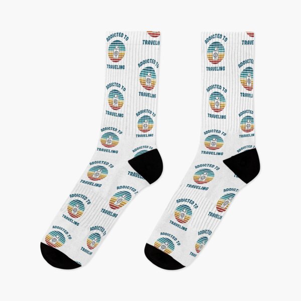 Item preview, Funny Gifts for Travelers - Addicted To Traveling designed and sold by WUOdesigns.