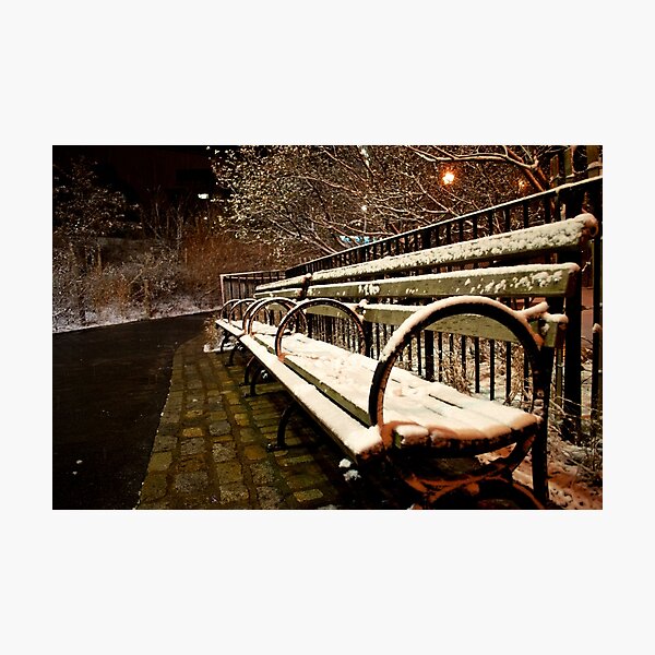 NYC Bench Photographic Print
