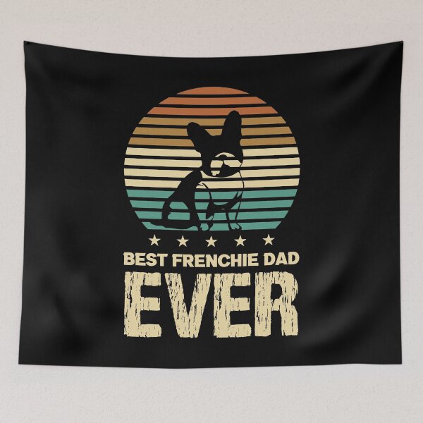 Item preview, Best Frenchie Dad Ever Paw Bark Pets Dogs Breed Father's Day French Bulldog Fur Paws Pup Dog Pet Animal Bone Puppy designed and sold by shirti.