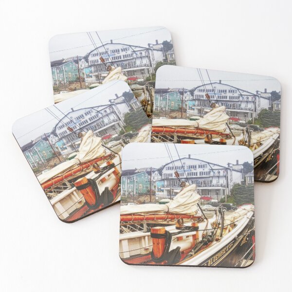 Item preview, Foggy day in Lunenburg Harbor designed and sold by Travelways.