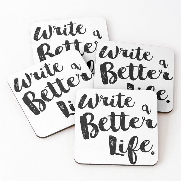 Item preview, Copy of Write a Better Life - White designed and sold by scriptblast.