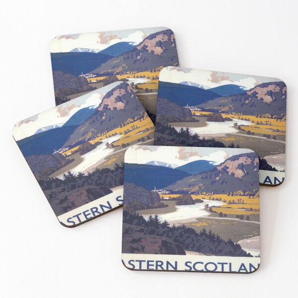 Item preview, retro classic Eastern Scotland poster designed and sold by CorasPosters.
