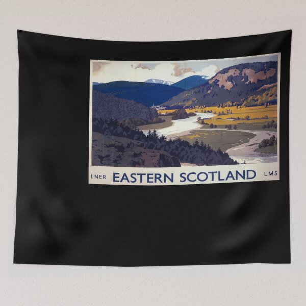 Item preview, retro classic Eastern Scotland poster designed and sold by CorasPosters.
