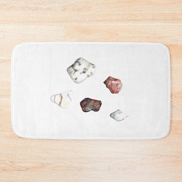 Item preview, Watercolor hand drawn illustration of sea ​​pebbles designed and sold by FuzzyLogicKate.