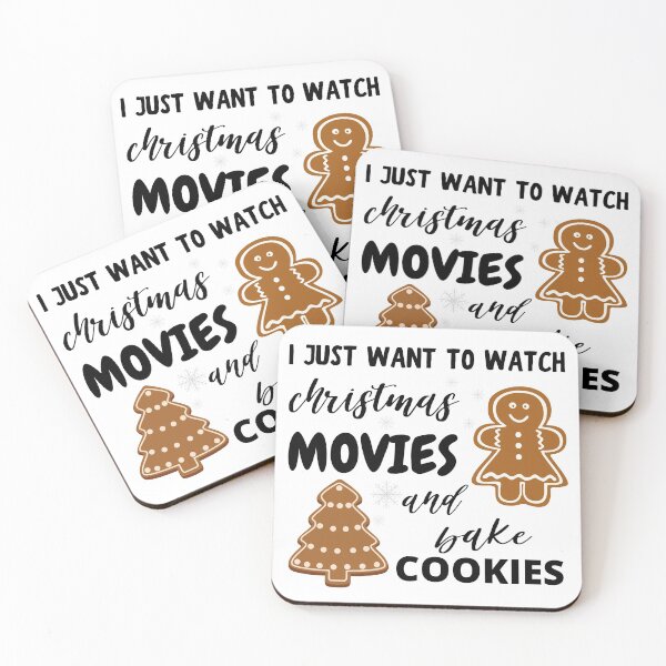 Item preview, I Just Want To Bake Cookies and Watch Christmas Movies designed and sold by Melin-aRT.