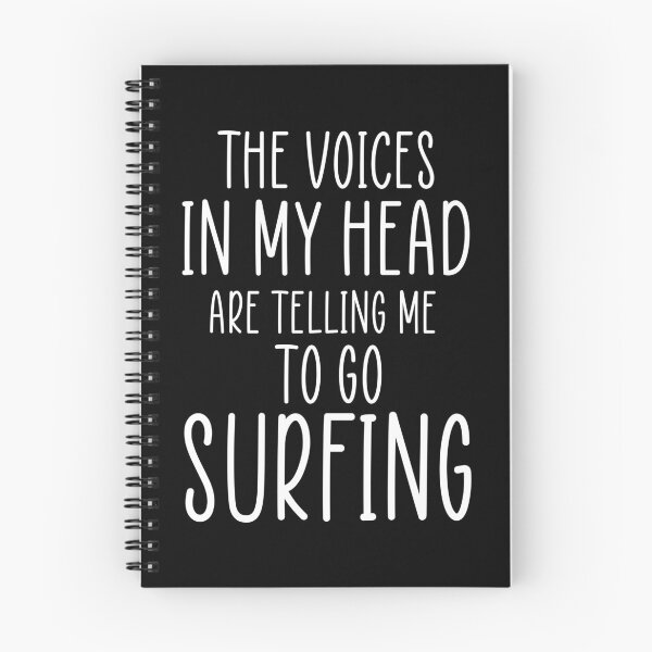 Item preview, funny Surfer Gift Ideas the voice in my head telling me to go surfing designed and sold by VESTITCH.