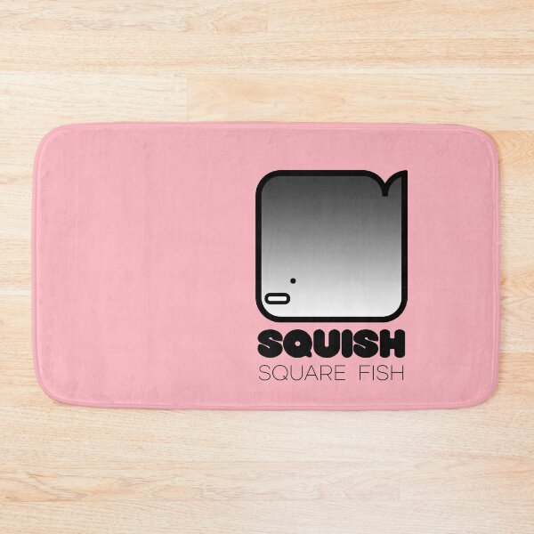 Item preview, Fun Fish Squish Square Fish Pink designed and sold by Quooki.