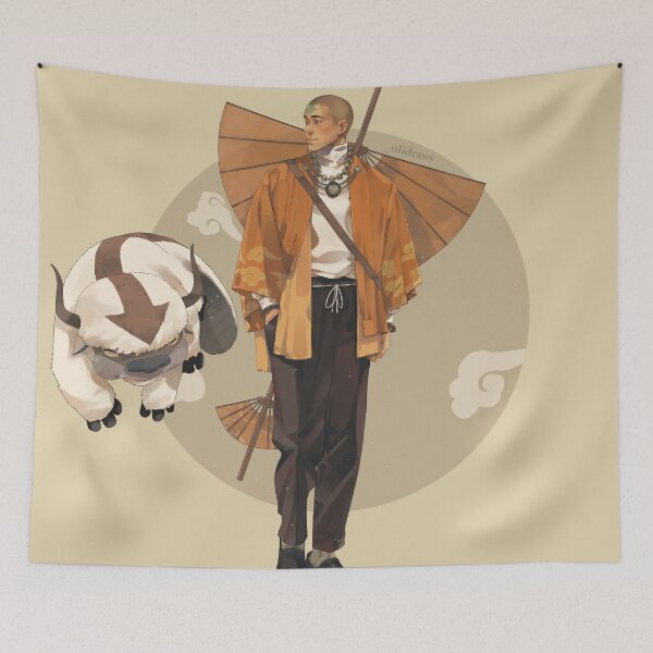 Item preview, Avatar The Air Nomad Kid Aang & Appa - AU Smart Casual designed and sold by Oliuss Art.