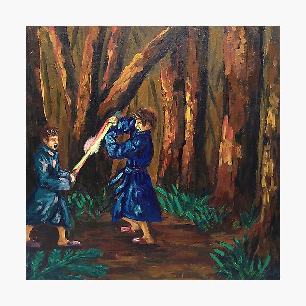 Robe Fight Photographic Print