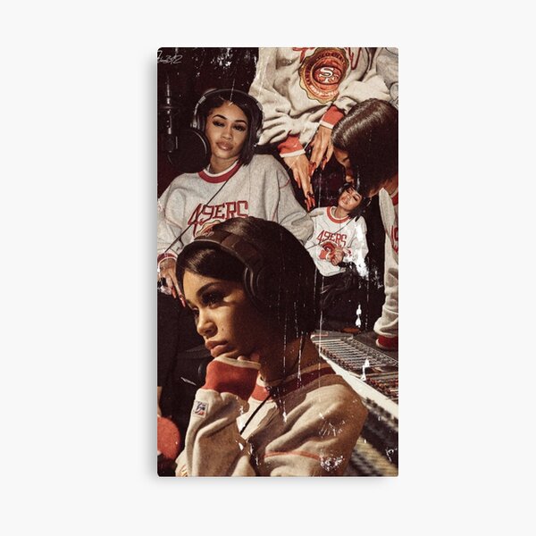 Aperçu de l'œuvre Saweetie collage esthétique en détresse créée et vendue par elizastreet.
