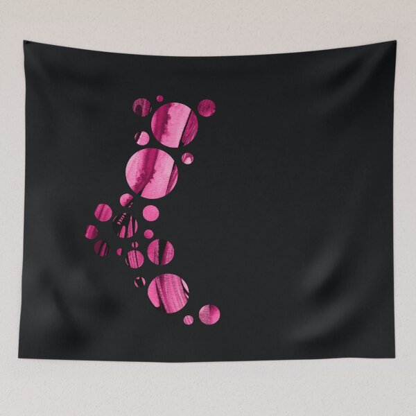 Item preview, FLAMINGO BUBBLES - Original handmade watercolor & inks fine art design  designed and sold by Azanza.