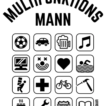 Artwork thumbnail, Multifunctional Man (16 Icons / Smartphone Design) by Roderix