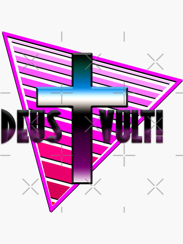 Deus Vult Sticker For Sale By Heldesign Redbubble