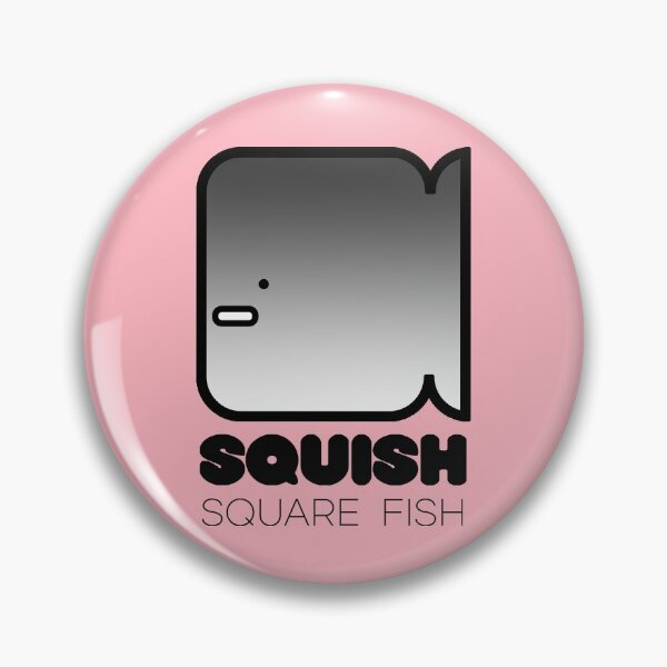 Item preview, Fun Fish Squish Square Fish Pink designed and sold by Quooki.