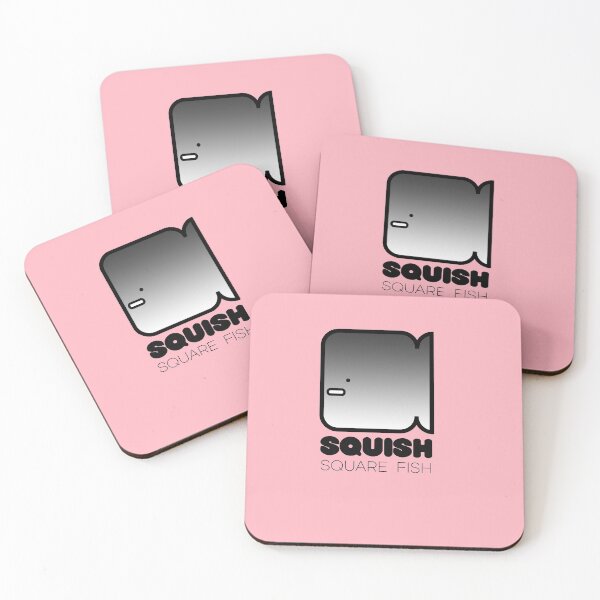 Item preview, Fun Fish Squish Square Fish Pink designed and sold by Quooki.
