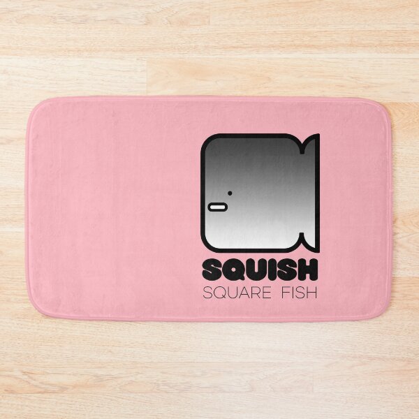 Item preview, Fun Fish Squish Square Fish Pink designed and sold by Quooki.
