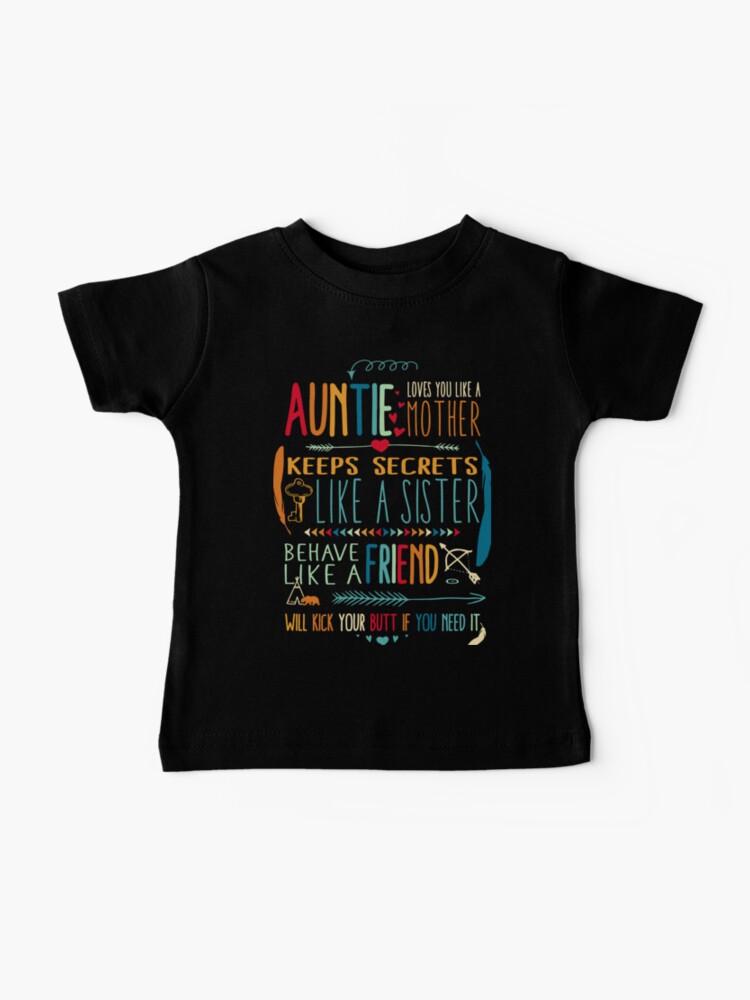 Thumbnail 1 of 2, Baby T-Shirt, Auntie Loves You Quote designed and sold by peaktee.