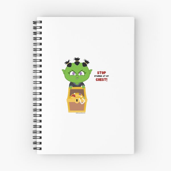 Item preview, Stop Staring at My Chest!  // D20 // Orc // Fantasy designed and sold by whimsyworks.