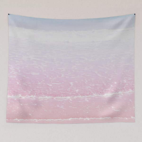 Item preview, Pink sky ocean waves designed and sold by Dear-Ashlin.