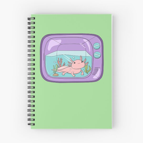 Item preview, Pink Axolotl in a Purple Television designed and sold by Zurickdesigns.