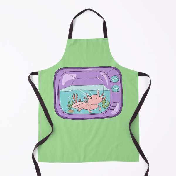 Item preview, Pink Axolotl in a Purple Television designed and sold by Zurickdesigns.