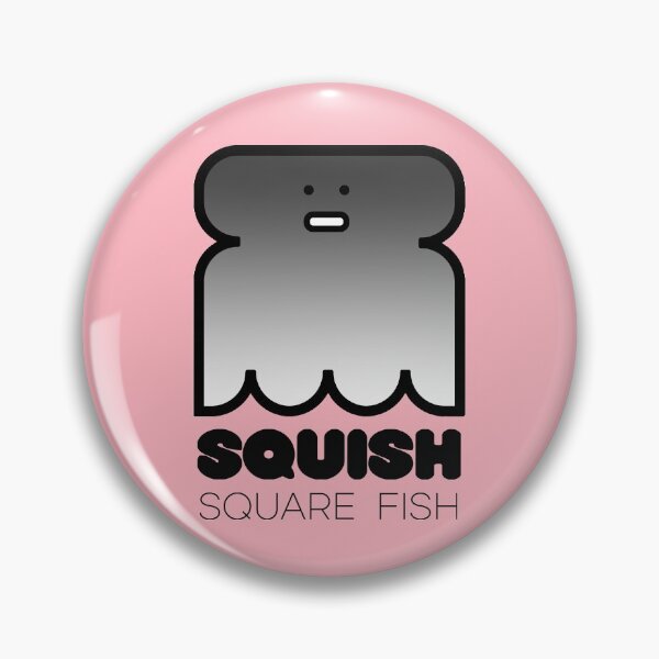 Item preview, Fun Fish Squish Square Fish Pink designed and sold by Quooki.