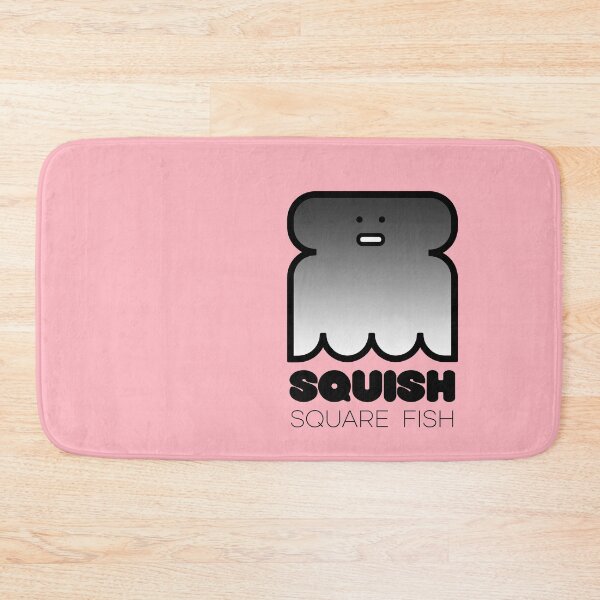 Item preview, Fun Fish Squish Square Fish Pink designed and sold by Quooki.
