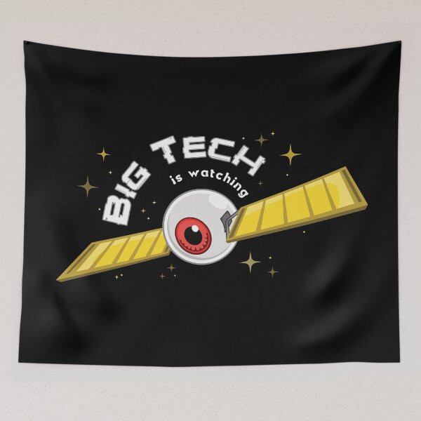Item preview, Big Tech Is Watching designed and sold by LazyBuffalo.