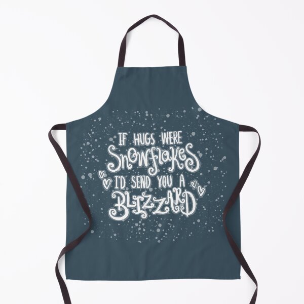 Item preview, If Hugs Were Snowflakes I'd Send You A Blizzard Lettering Digital Illustration designed and sold by AlmightyClaire.
