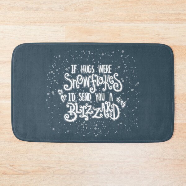 Item preview, If Hugs Were Snowflakes I'd Send You A Blizzard Lettering Digital Illustration designed and sold by AlmightyClaire.