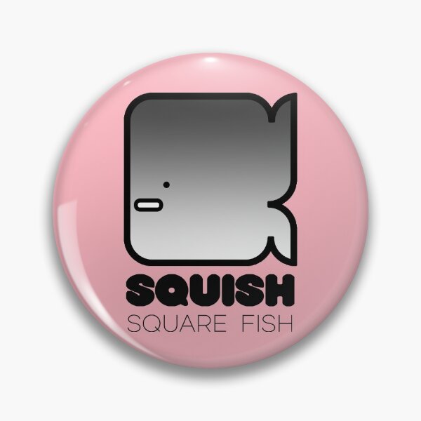 Item preview, Fun Fish Squish Square Fish Pink designed and sold by Quooki.