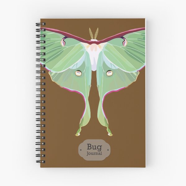 Item preview, Lunar Moth Bug Journal designed and sold by tealprint.