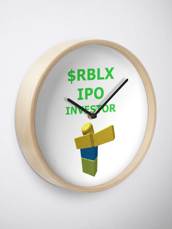 Roblox Ipo Investor Clock By Investingshirts Redbubble - roblox atf clothing