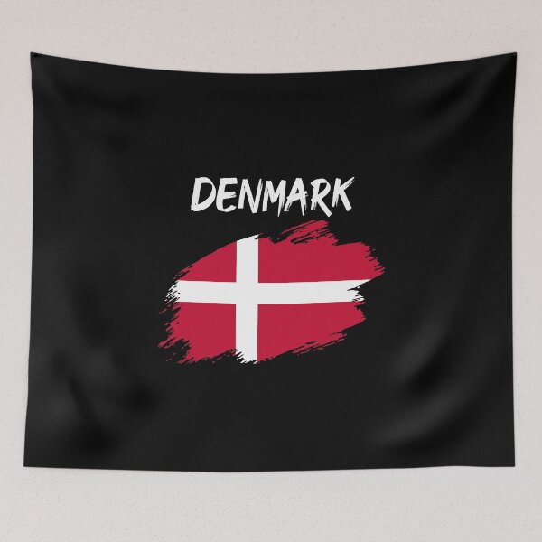 Item preview, Denmark danish flag flag designed and sold by GeogDesigns.