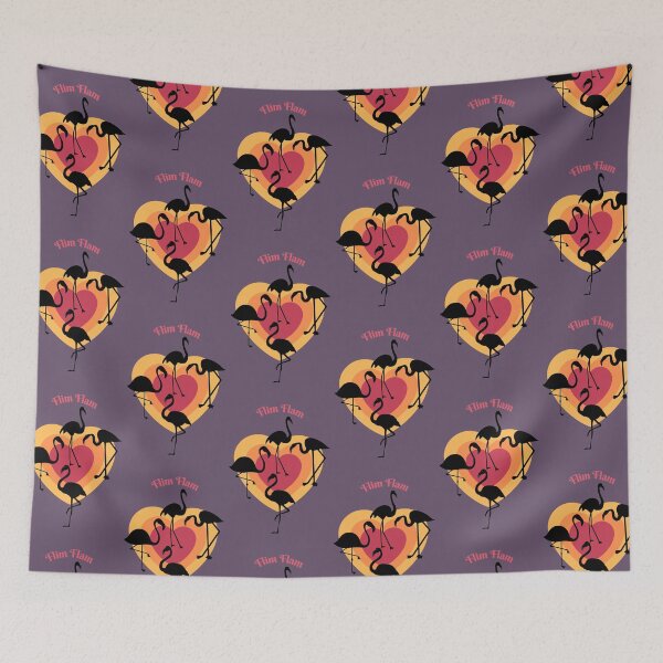 Item preview, Flamingo retro, Flim Flam designed and sold by NomadMessenger.