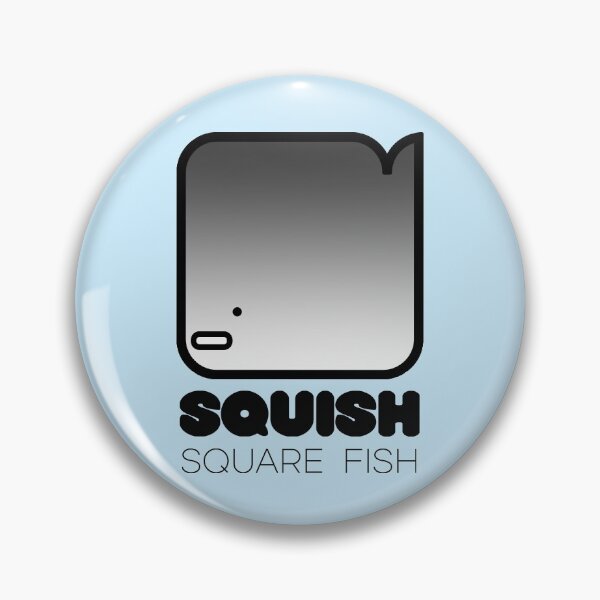 Item preview, Fun Fish Squish Square Fish Powder Blue designed and sold by Quooki.