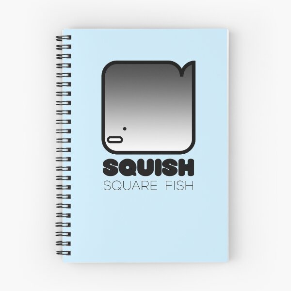 Item preview, Fun Fish Squish Square Fish Powder Blue designed and sold by Quooki.