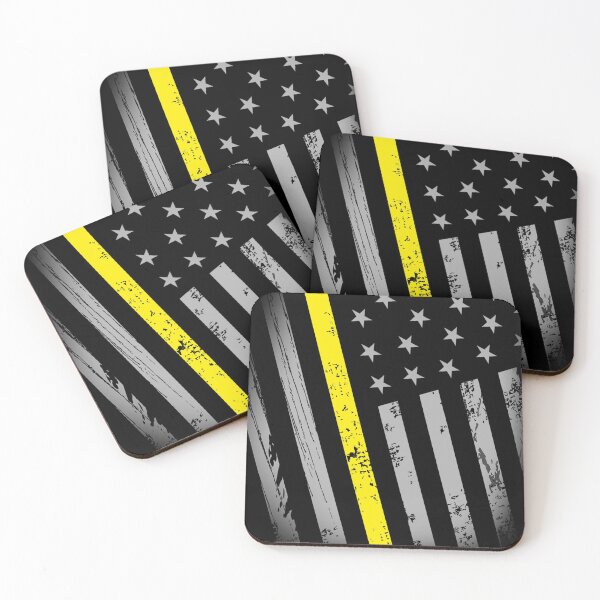 Item preview, Thin Gold Yellow Line Dispatcher Gift designed and sold by UrbanGiftShop.