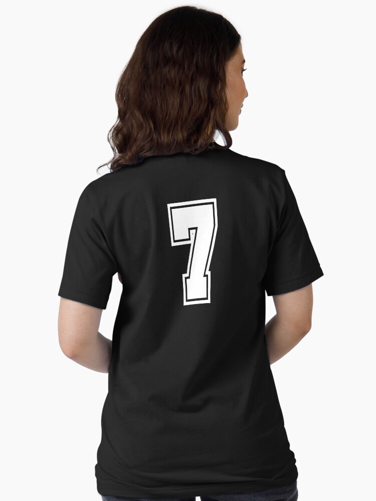 T-shirt Unisexe Numéro 7 Style Universitaire - Haut Décontracté Sport Pour Hommes Et Femmes