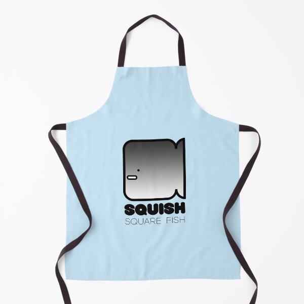 Item preview, Fun Fish Squish Square Fish Powder Blue designed and sold by Quooki.