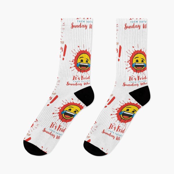 Item preview, EMOJI - IT'S FRIDAY THEN SATURDAY SUNDAY WAHT ! - FUNNY - EMOJI WORLD designed and sold by Tropical Blood.